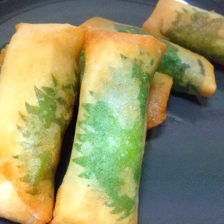鶏むね大葉の春巻き
